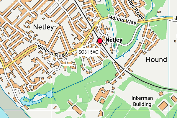 SO31 5AQ map - OS VectorMap District (Ordnance Survey)