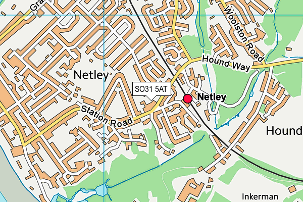 SO31 5AT map - OS VectorMap District (Ordnance Survey)