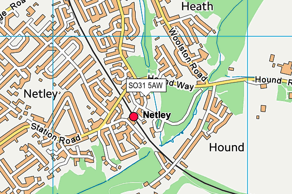 SO31 5AW map - OS VectorMap District (Ordnance Survey)