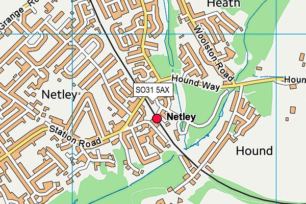 SO31 5AX map - OS VectorMap District (Ordnance Survey)