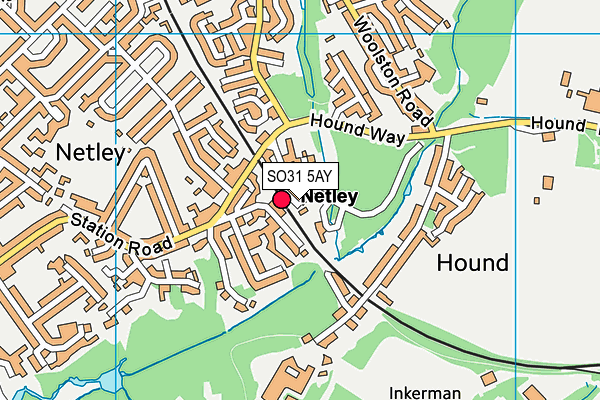 SO31 5AY map - OS VectorMap District (Ordnance Survey)