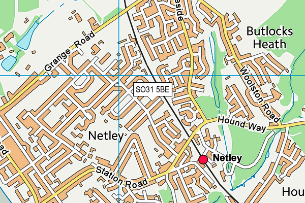SO31 5BE map - OS VectorMap District (Ordnance Survey)