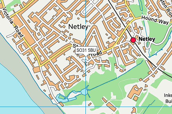 SO31 5BU map - OS VectorMap District (Ordnance Survey)
