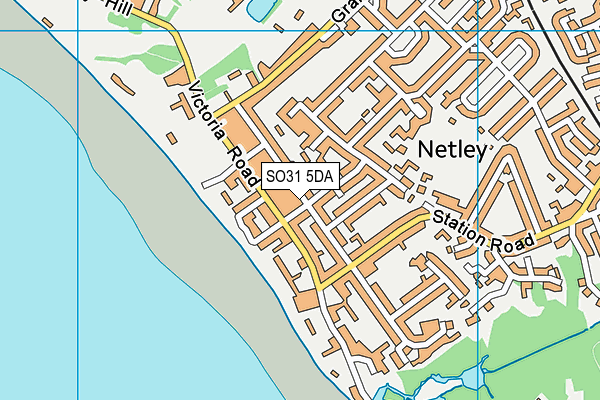 SO31 5DA map - OS VectorMap District (Ordnance Survey)