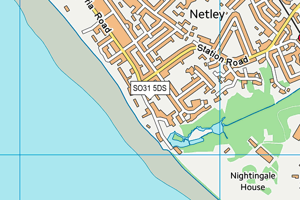 SO31 5DS map - OS VectorMap District (Ordnance Survey)