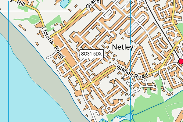 SO31 5DX map - OS VectorMap District (Ordnance Survey)