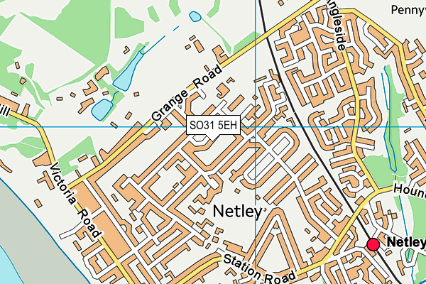 SO31 5EH map - OS VectorMap District (Ordnance Survey)