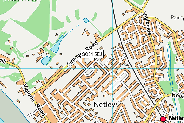 SO31 5EJ map - OS VectorMap District (Ordnance Survey)