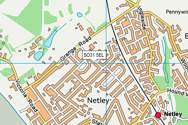 Netley Abbey Junior School map (SO31 5EL) - OS VectorMap District (Ordnance Survey)
