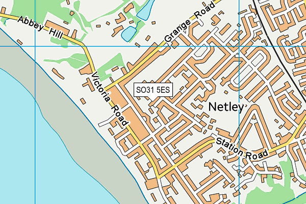 SO31 5ES map - OS VectorMap District (Ordnance Survey)