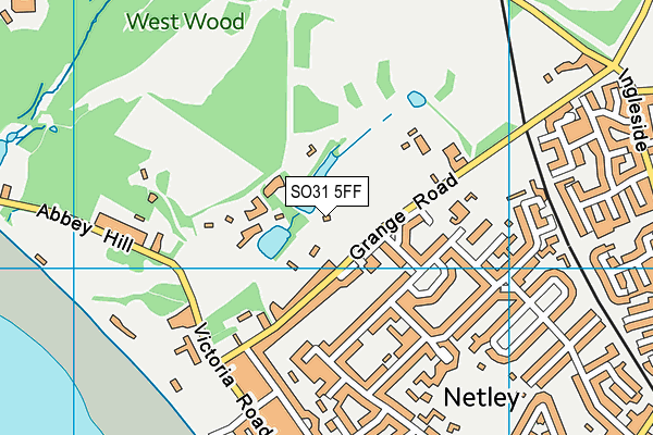 SO31 5FF map - OS VectorMap District (Ordnance Survey)