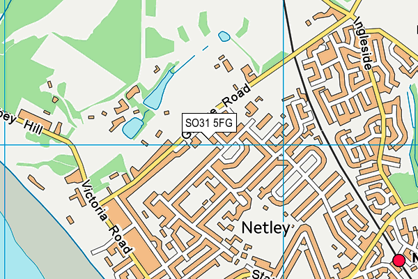 SO31 5FG map - OS VectorMap District (Ordnance Survey)