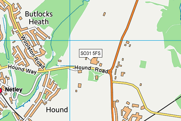 SO31 5FS map - OS VectorMap District (Ordnance Survey)