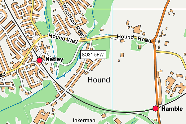 SO31 5FW map - OS VectorMap District (Ordnance Survey)