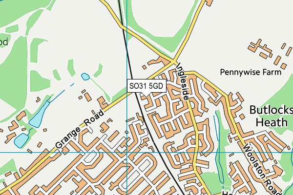 SO31 5GD map - OS VectorMap District (Ordnance Survey)