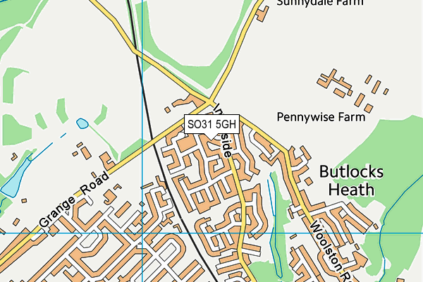 SO31 5GH map - OS VectorMap District (Ordnance Survey)