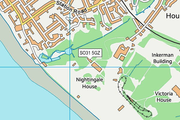 SO31 5GZ map - OS VectorMap District (Ordnance Survey)