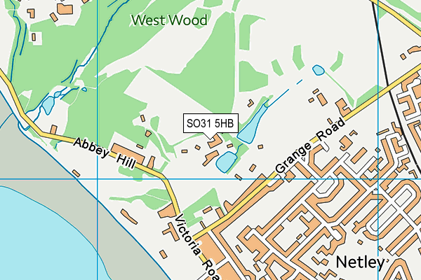 SO31 5HB map - OS VectorMap District (Ordnance Survey)