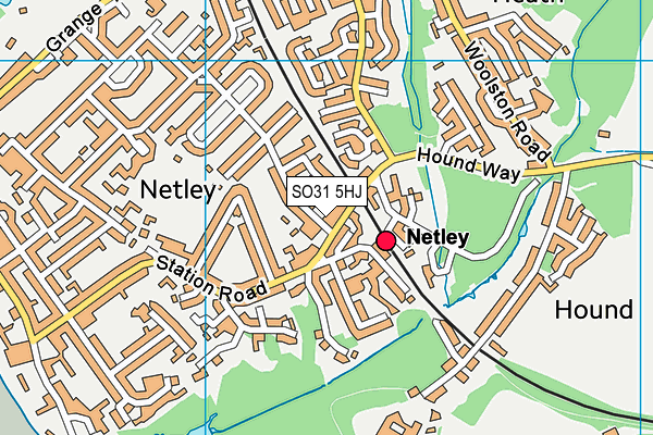 SO31 5HJ map - OS VectorMap District (Ordnance Survey)