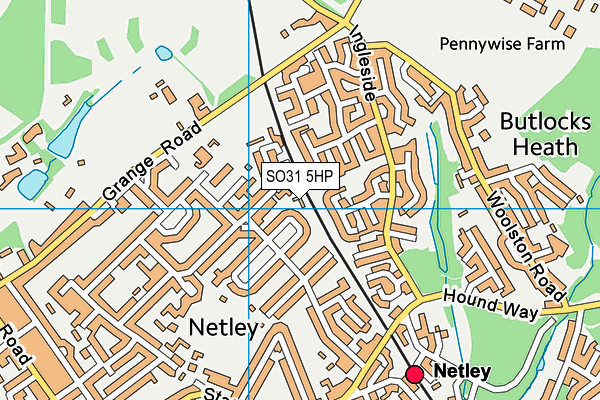 SO31 5HP map - OS VectorMap District (Ordnance Survey)