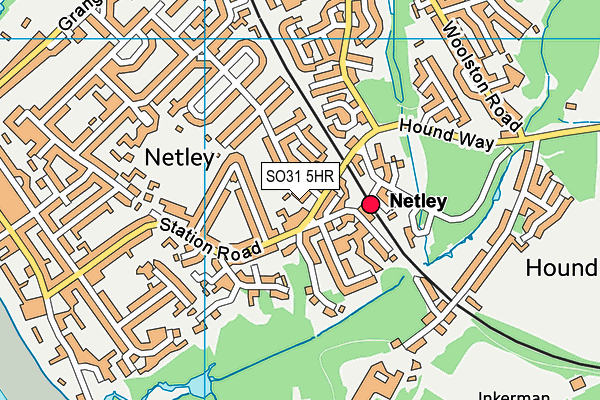 SO31 5HR map - OS VectorMap District (Ordnance Survey)