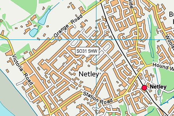 SO31 5HW map - OS VectorMap District (Ordnance Survey)