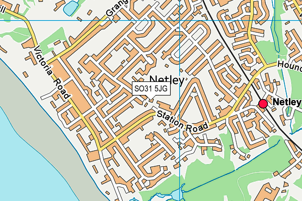 SO31 5JG map - OS VectorMap District (Ordnance Survey)