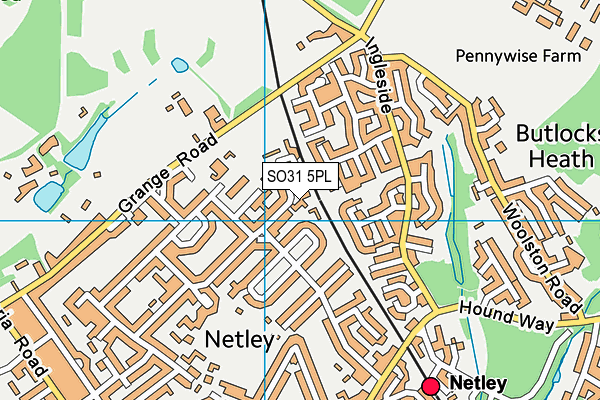 SO31 5PL map - OS VectorMap District (Ordnance Survey)