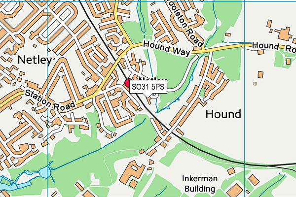 SO31 5PS map - OS VectorMap District (Ordnance Survey)