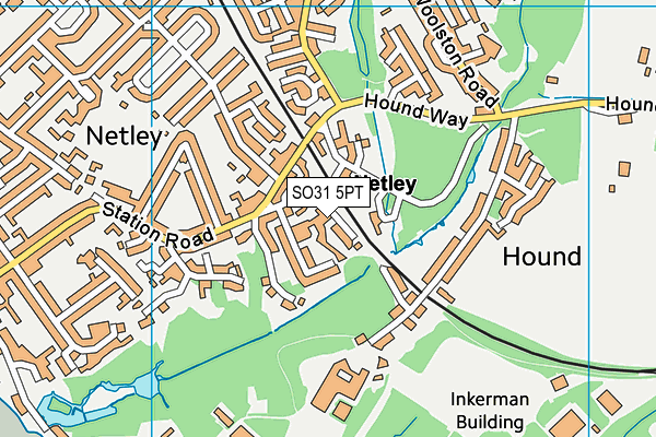 SO31 5PT map - OS VectorMap District (Ordnance Survey)