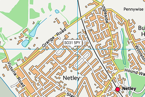 SO31 5PY map - OS VectorMap District (Ordnance Survey)