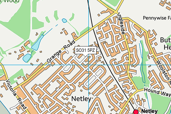 SO31 5PZ map - OS VectorMap District (Ordnance Survey)