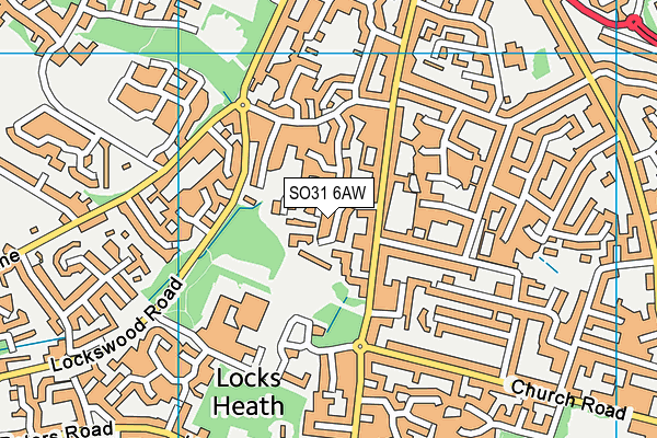 SO31 6AW map - OS VectorMap District (Ordnance Survey)