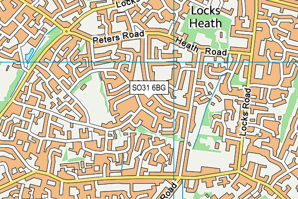 SO31 6BG map - OS VectorMap District (Ordnance Survey)