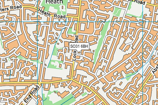 SO31 6BH map - OS VectorMap District (Ordnance Survey)