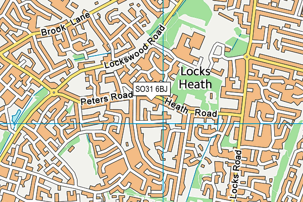 SO31 6BJ map - OS VectorMap District (Ordnance Survey)