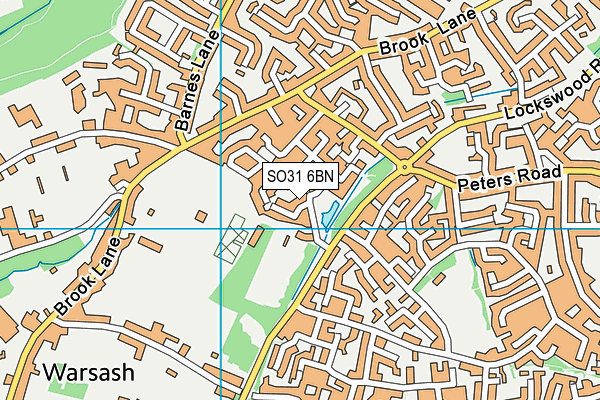 SO31 6BN map - OS VectorMap District (Ordnance Survey)