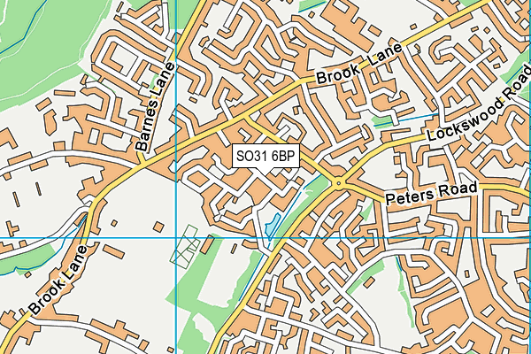 SO31 6BP map - OS VectorMap District (Ordnance Survey)