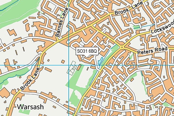 SO31 6BQ map - OS VectorMap District (Ordnance Survey)