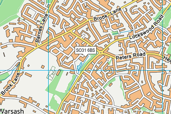 SO31 6BS map - OS VectorMap District (Ordnance Survey)