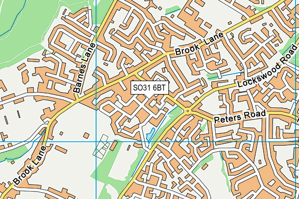 SO31 6BT map - OS VectorMap District (Ordnance Survey)