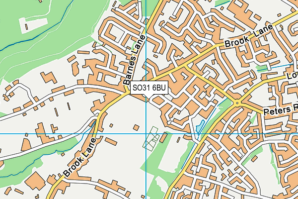 SO31 6BU map - OS VectorMap District (Ordnance Survey)