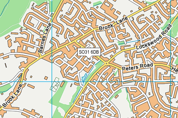SO31 6DB map - OS VectorMap District (Ordnance Survey)