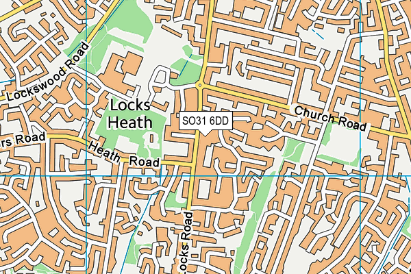 SO31 6DD map - OS VectorMap District (Ordnance Survey)