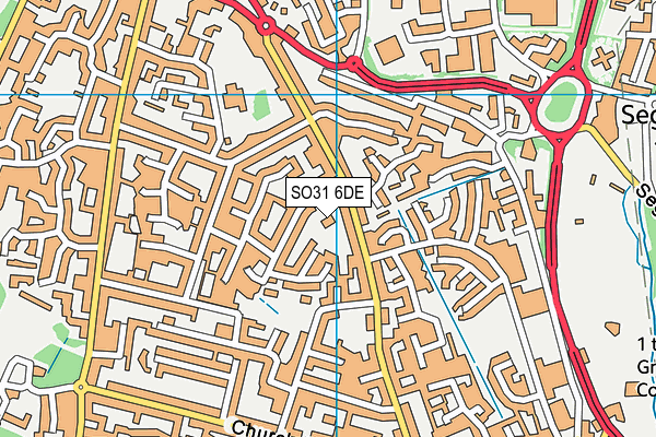 SO31 6DE map - OS VectorMap District (Ordnance Survey)