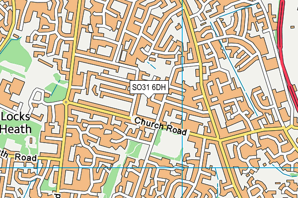 SO31 6DH map - OS VectorMap District (Ordnance Survey)