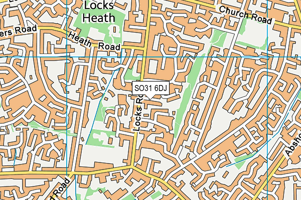 SO31 6DJ map - OS VectorMap District (Ordnance Survey)