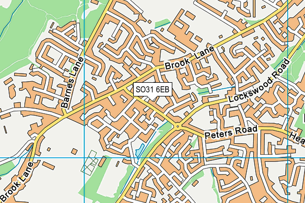 SO31 6EB map - OS VectorMap District (Ordnance Survey)