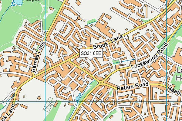 SO31 6EE map - OS VectorMap District (Ordnance Survey)