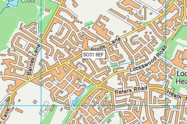 SO31 6EF map - OS VectorMap District (Ordnance Survey)